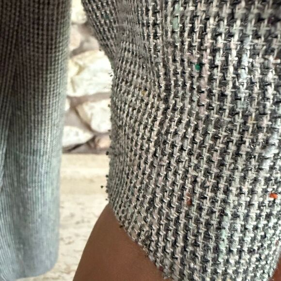 Vintage 80s Bert Newman women’s petite double breasted rainbow tweed coat - Picture 13 of 15